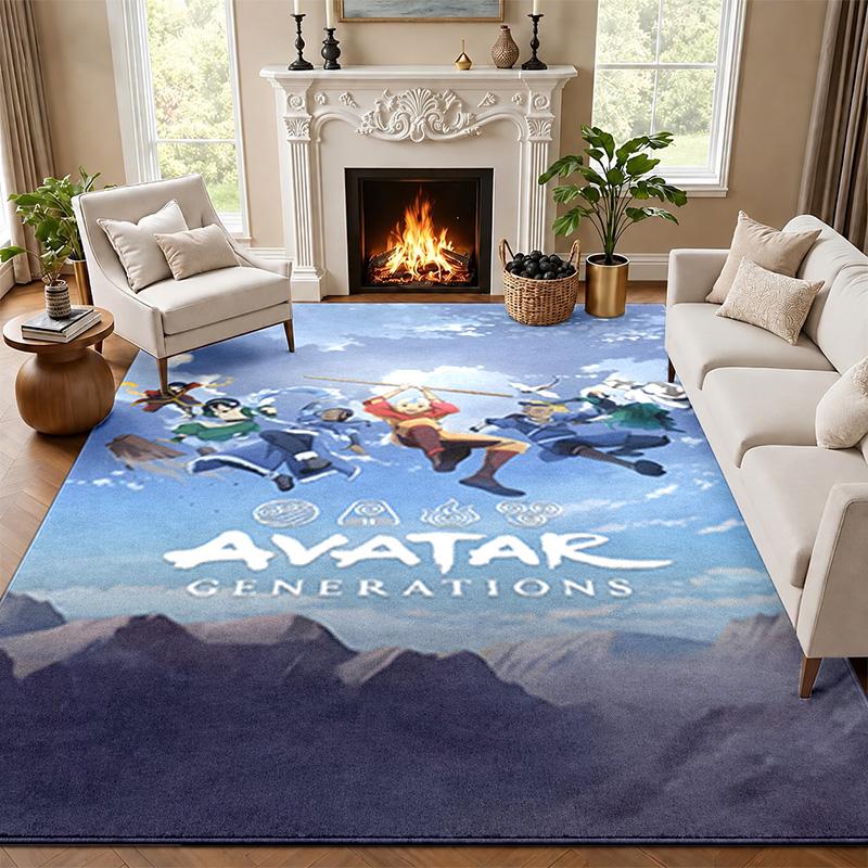 Avatar The Last Airbender Carpet Door Mat for Living Room or Bedroom Protective Mat Under Chair Office Decoration Christmas Gift Birthday Present