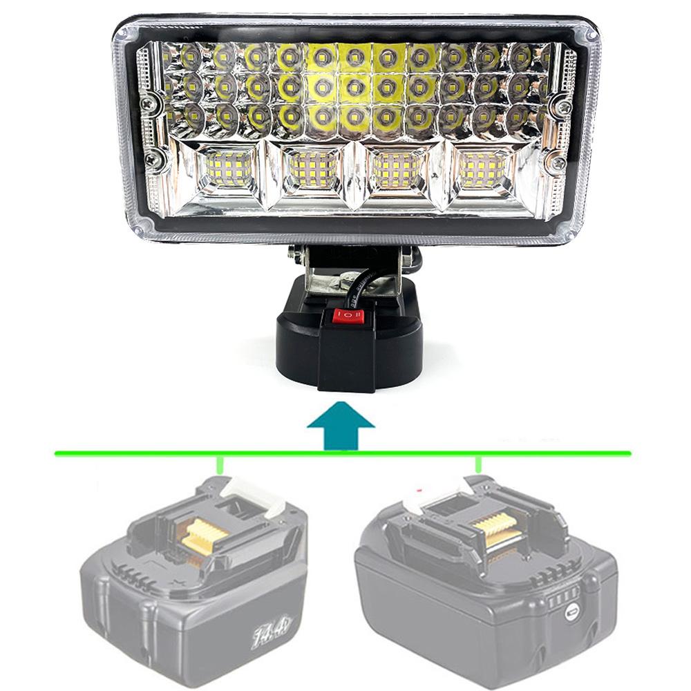 

Беспроводной светодиодный фонарь для Makita 14,4 В-18 В литий-ионный аккумулятор 7 дюймов светодиодный рабочий фонарь портативный прожектор фонарик наружный аварийный фонарь