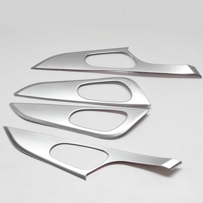 

For Nissan Qashqai J11 2014 2015 2016 2017 2018 Inner Door Handle Bowl Frame Cover Trims Sticker ABS Car Accessories срібний