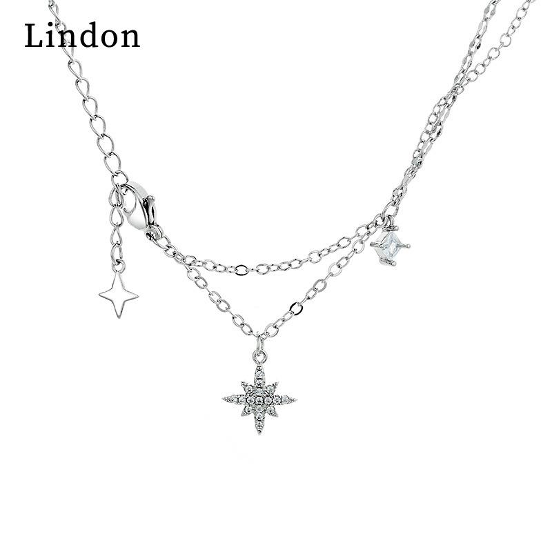 

Женское ожерелье Lindon, кулон из медного сплава, циркон, модный подарок