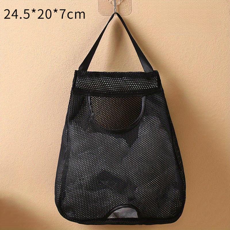 

Kitchen wall-mounted garbage bag storage bag, movable - with hooks included
