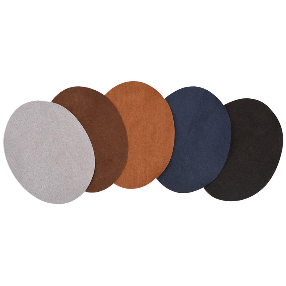 10pcs 5 Colors Leather Fabric Decal Repair PU Leather Sew On Fabric Decal Es For Clothes