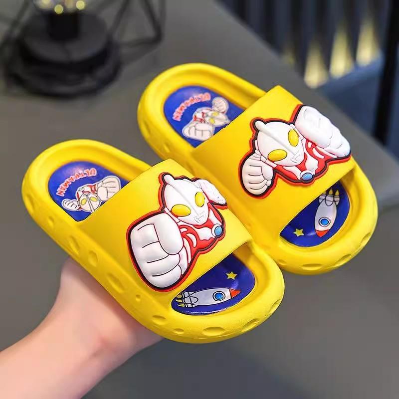 

Ultraman Children s Cartoon Non-Slip Thickened Wear-Resistant Boys Home Superhero Soft Sole Baby Slippers 34-35/Inner Length19.5cm жёлтый