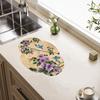 Non-slip Kitchen Drying Mat Super Absorbent Tableware Pad Coffee Machine Mat  Table Decor