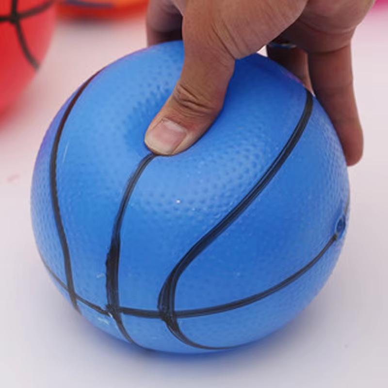 Juguetes de Pelotas Deportivas Inflables de Goma de 18 CM - Baloncesto y Fútbol Combinados de PVC Engrosado para Niños - Juego Exterior en la Playa - Pelotas Deportivas Elásticas