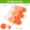 37 Cavity Honeycomb Ice Cube Trays Reusable Silicone Ice Cube Mold Bpa Free Ice Maker With Removable Lids Creative 13 Cavity