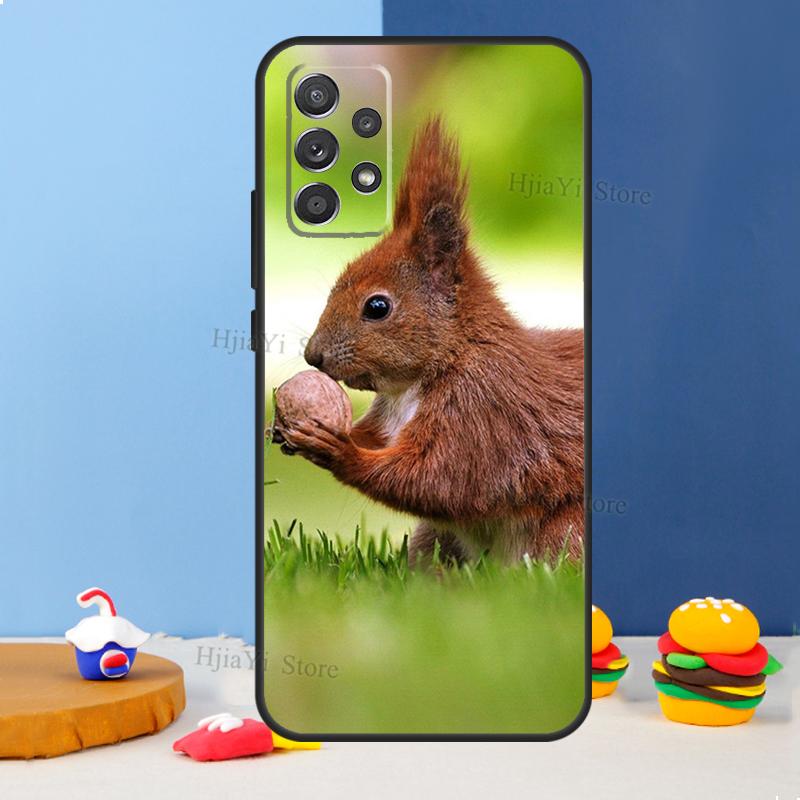 Squirrel Case For Samsung A54 A34 A14 A13 A23 A33 A53 A73 A51 A71 A72 A12 A22 A32 A42 A52 Back Cover