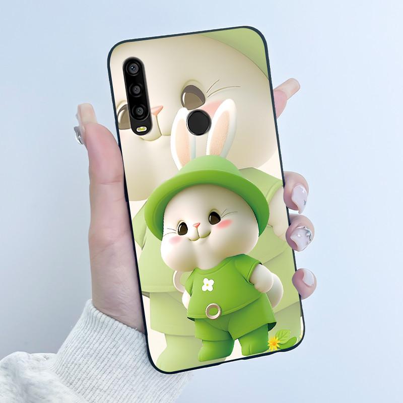 For TCL L10 Pro Case Luxury Cute Love Heart Rabbit Funny Black TPU Soft Silicone Phone Case For TCLL10 Pro Protective Back Cover