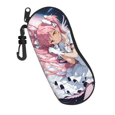 Puella Magi Madoka Magica Glasses Case Men Women New Zipper Madoka Kaname Anime Sunglasses Box Eyeglasses Box