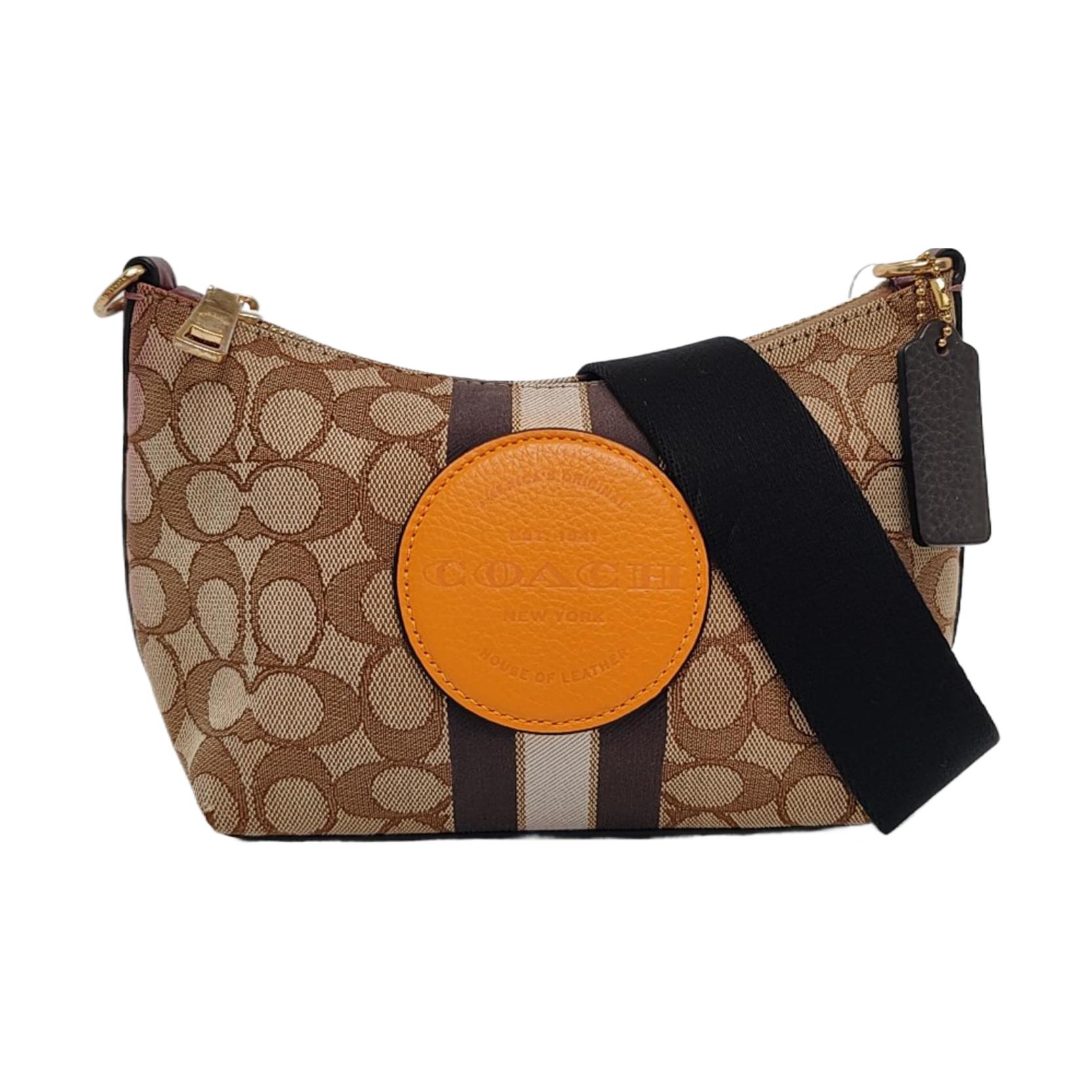 [Pre-Owned] Dempsey Brown Canvas Monogram Shoulder Bag - Good #7UX6UU ONE SIZE