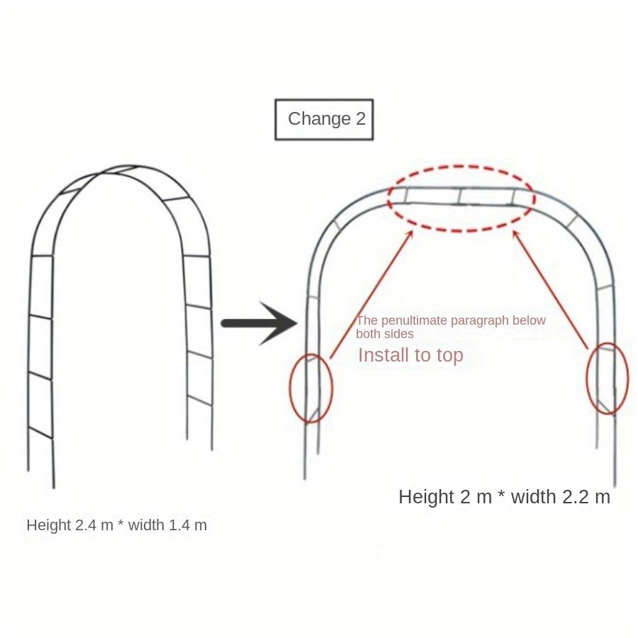 1pc Gardening Wedding Wedding Wedding Arch Background Bracket Wrought Iron Balloon Arch Flower Rack Climbing Vine Rack Grape Rack