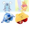 Soft Polyester Fiber Car Neck Pillow Travel Hooded Neck Cushion Cute U-shaped Plush Toy For Adults Yellow Winnie The Pooh Blue Stitch