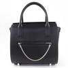 Great Handbag 2-Way Shoulder Bag Satchel Bag Black Calf Leather Used