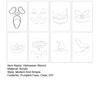 8 Pcs Halloween Pumpkin Face Stencils for Crafts Reusable Acrylic Drawing Template for DIY Pumpkin Carving Wood Wall Art Decor