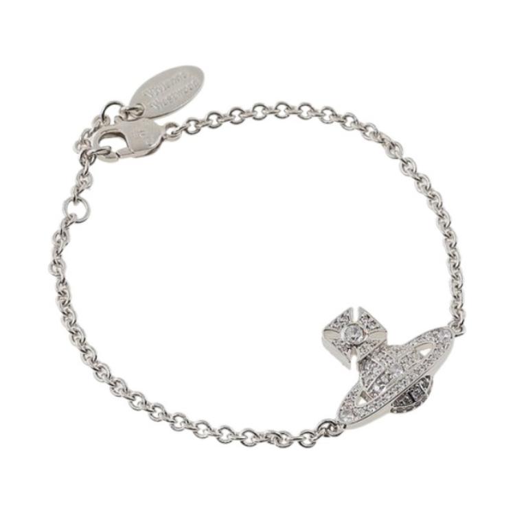 VIVIENNE WESTWOOD Carmela Saturn Design Bracelet Unisex Bracelet Silver 6102021S-02P102