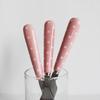 Retro Mönster Dessertbestick / Rosa Prickar
