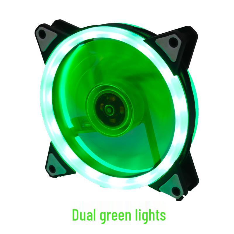 12cm RGB LED Ultra-Quiet Desktop Computer Chassis Cooling Fan