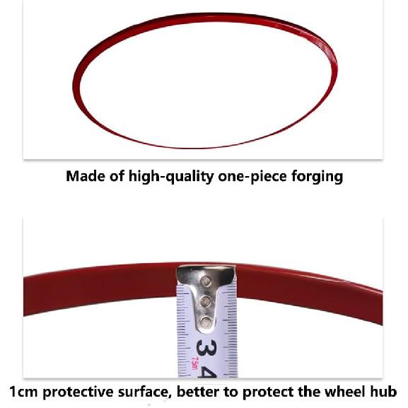 Car Wheel Rim Protectors Guard, 4-Pack 19 in Automotive Wheel Anti-Scratch Protector, Wraping The Rim of The Wheel Hub, Strips for Curb Rash