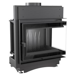 Cast iron fireplace KRATKI MAJA DECO right 8 kW Ø 150