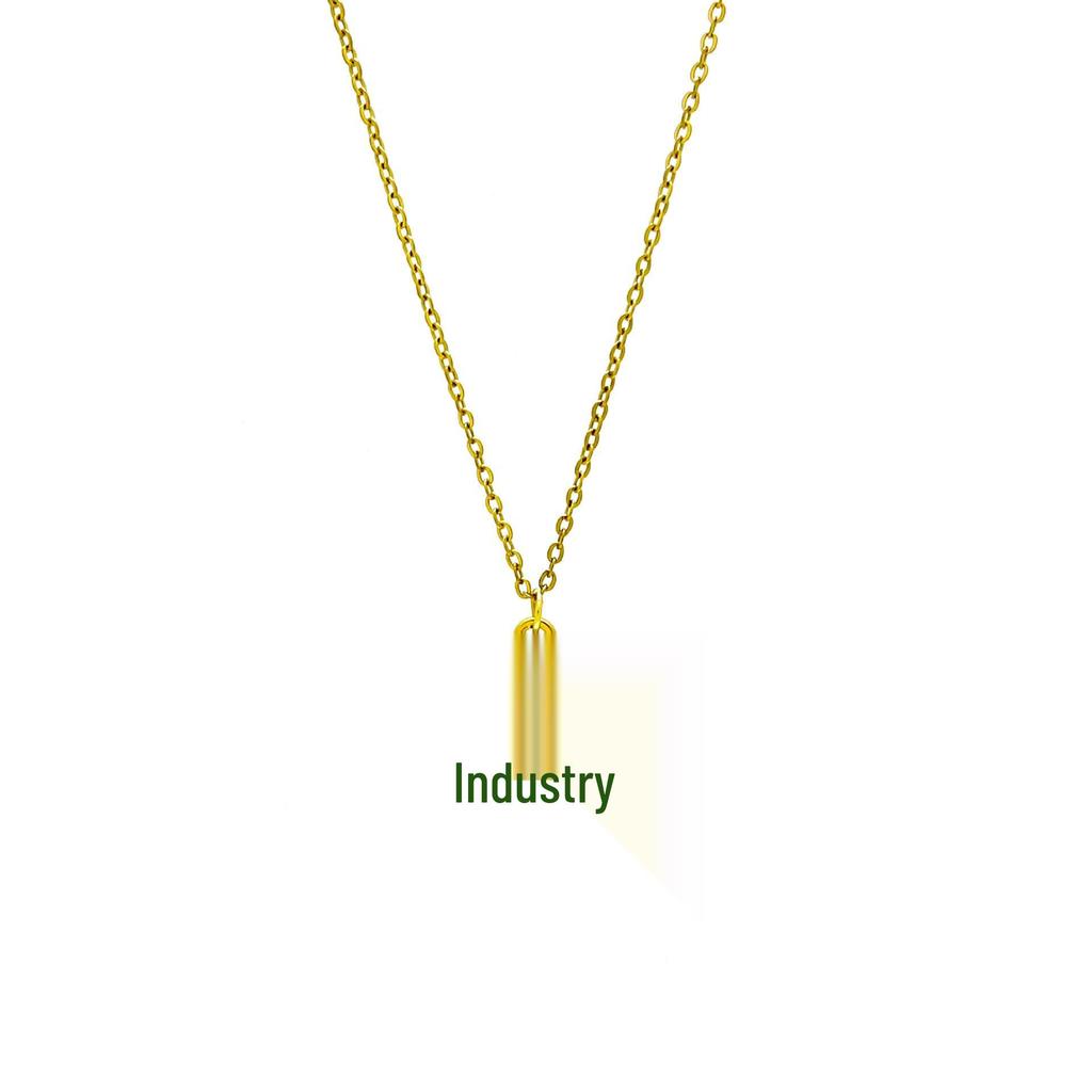 Retro Rhinestone Star Pendant Necklace - Fashionable Titanium Steel Clavicle Chain for Women