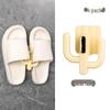 No-Drill Wall-Mounted Slipper Rack - Bathroom Storage Hook Shelf