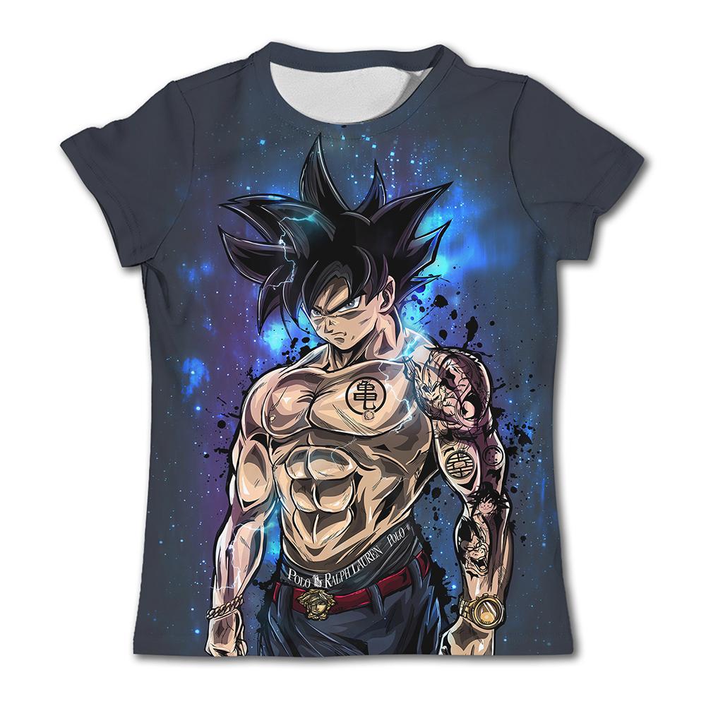 Anime Dragon Ball Son Goku 3D tlač letné módne ležérne tričko chlapčenské topy