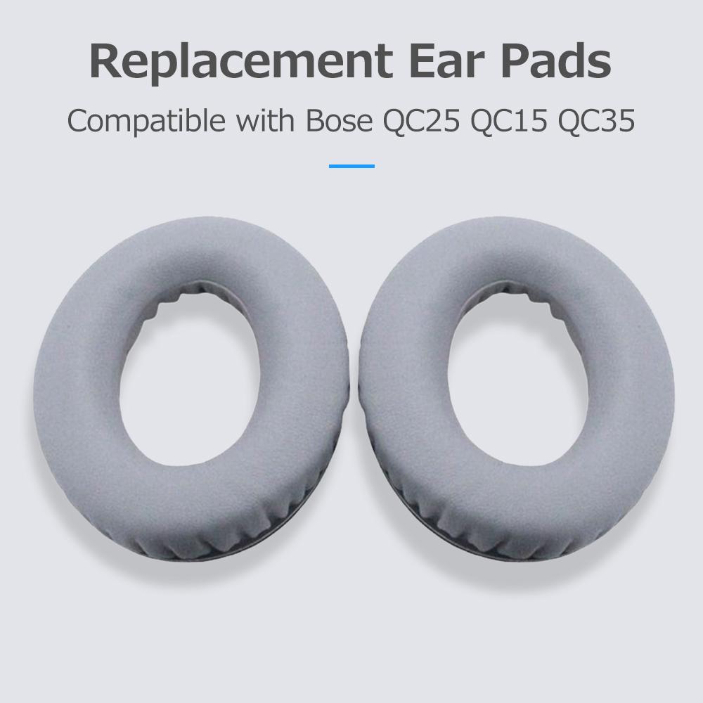 Head Mounted Headset Memory Foam Ear Cushions Replacement Soft Breathable Ear Pads Compatible with Bose QC25 QC15 QC35