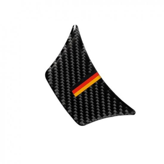 Steering Wheel Cover 3 Color Carbon Fiber Decal Trim For BMW 5 Series 2011-2016