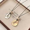 Simple geometric irregular pendant necklace women's light luxury niche high-end sweater chain long versatile accessories