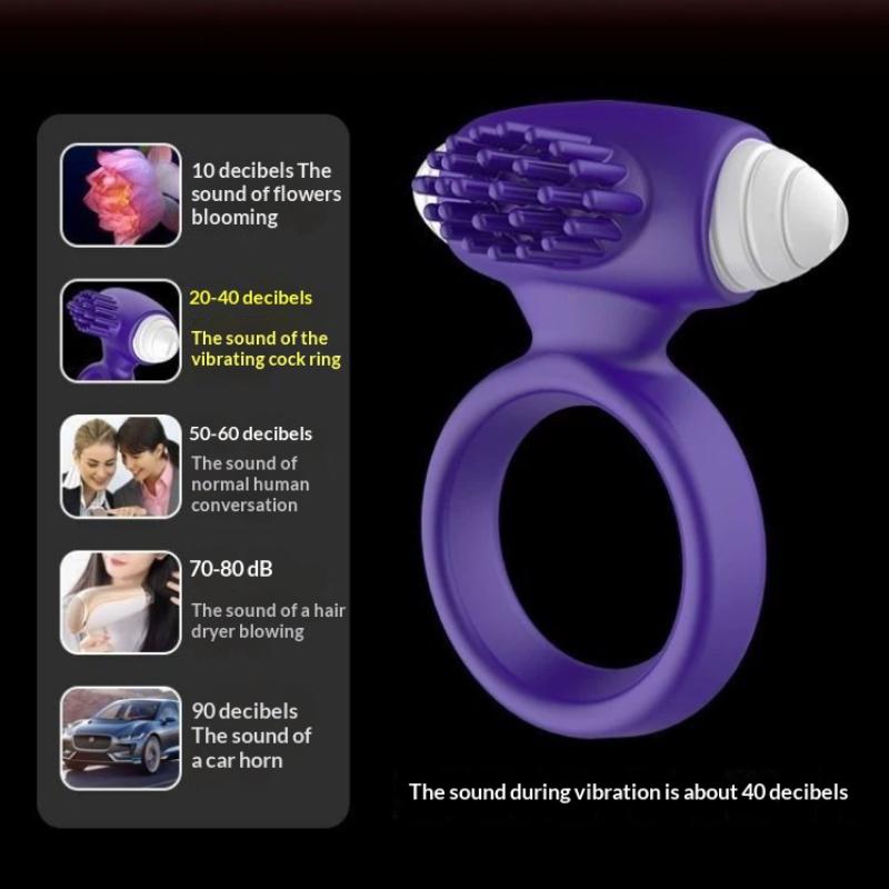 Vibrating Cock Ring Lasting Time Penis Ring Vibrator Sex Toys For Man Delay Ejaculation Clitoris Stimulation Couples Toy