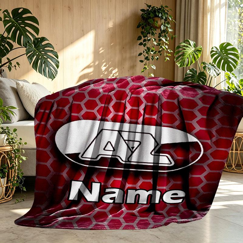Custom Name Personalized AZ Alkmaar Print Blanket, Home Decor, Bedroom, Sofa, Camping, Couch, Gifts for Birthday Christmas