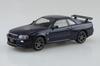 Aoshima Bunka Kyozai Scale Rakupla Snap Kit Nissan R34 Skyline Midnight Purple Plastic Model Kit 1/32 No.12-MP GT-R Pre-Colored (Automobile)