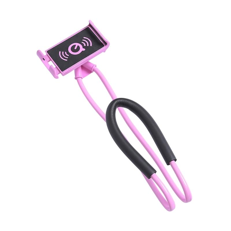 Universal Smartphones Mobile Phone Stand,Hanging on Neck Cellphone Mount Holder, Flexible Lazy Bracket
