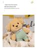 Little Red Book Cute Poodle Doll Plush Comfort Toy for Children