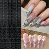 Nail Art Hollow Out Stickers Star Butterfly Love Self-Adhesive Template Stamp Nail Charm Manicure Decorations