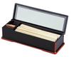 Wakaizumi Kappo Black Rimmed Red New Chopstick Case Lacquerware, Lacquerware, 1-514-1