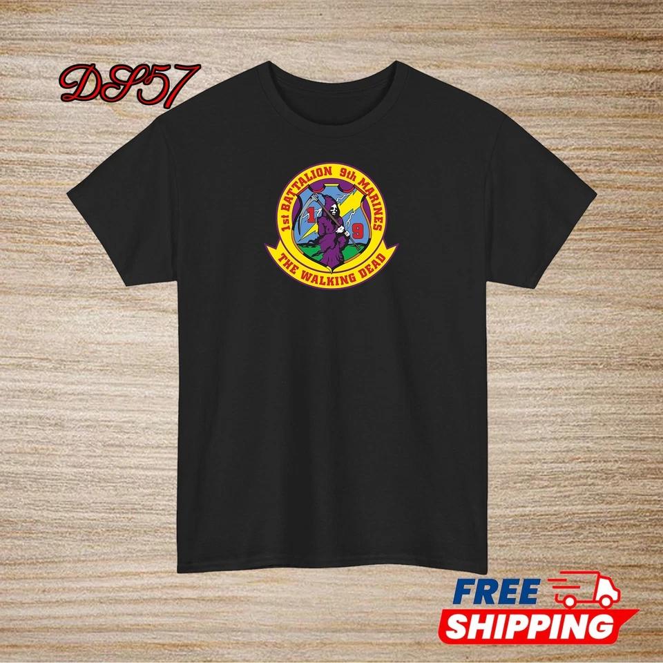 

1st Battalion 9th Marine Regiment USMC Logo T-Shirt S to 5XL Made In USA S