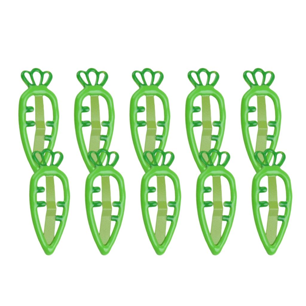 Colorful Flat Clip Hairpin Barrettes Casual Carrot Shape Headwear Bunches Clip 2000s Hair Clip Photo Props