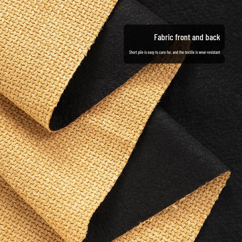 Thick Linen Cotton Coarse Weave Fabric for Sofa Cushions, Seats, and Soft Packs In Plain Colors