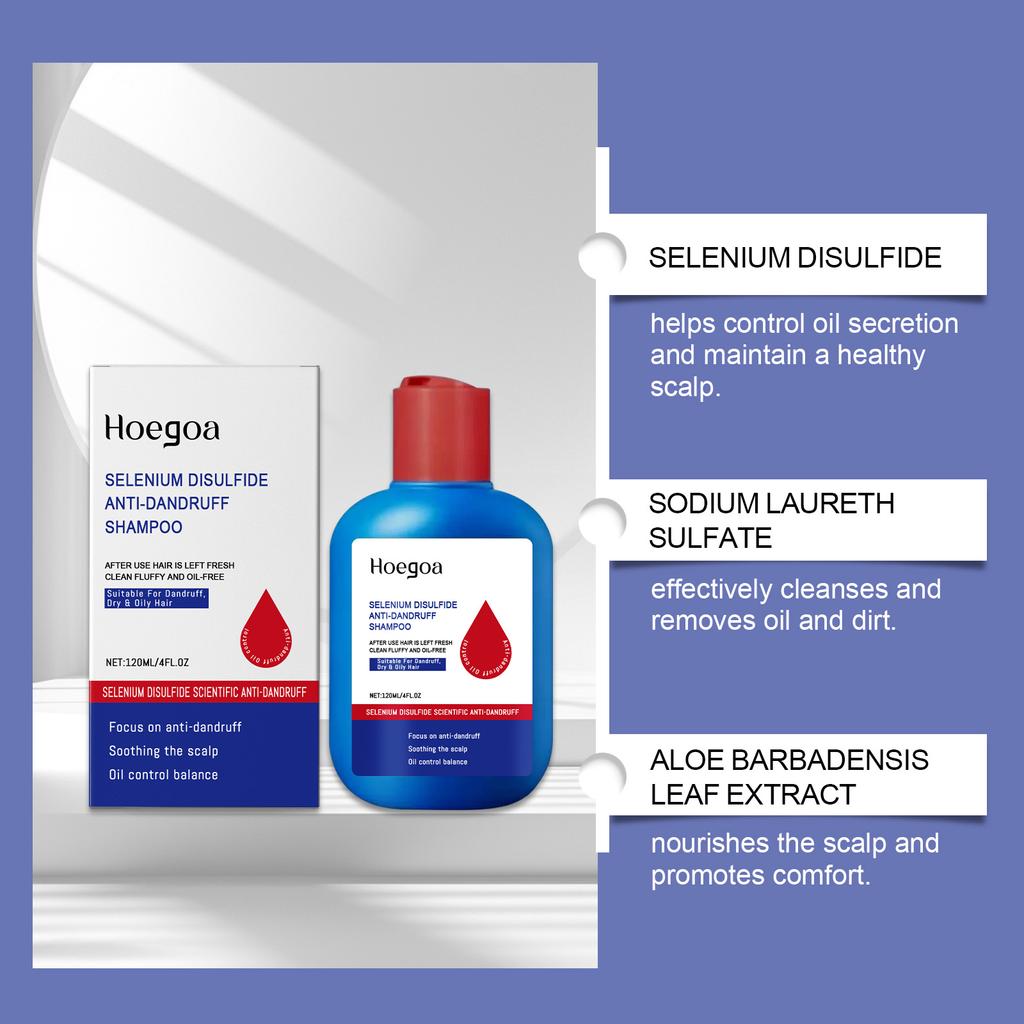 Hoegoa Selenium Disulfide Shampoo: Deeply Cleanses the Scalp, Controls Oil, Refreshes and Moisturizes, and Adds Volume To Hair