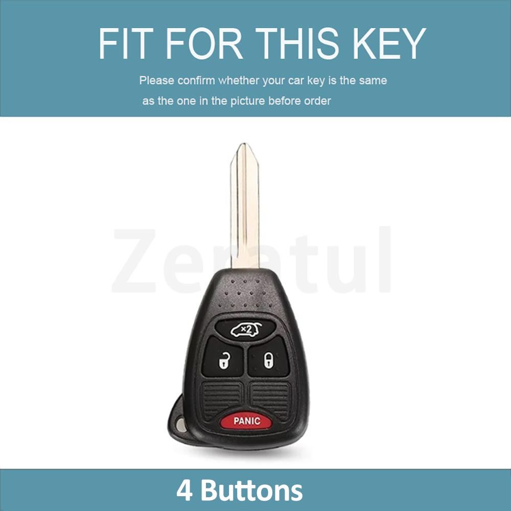 Car Key Case Cover For Dodge Charger Commander Grand Cherokee Jeep Chrysler 300C Avenger Sebring Chrysler 200 Aspen Shell Fob