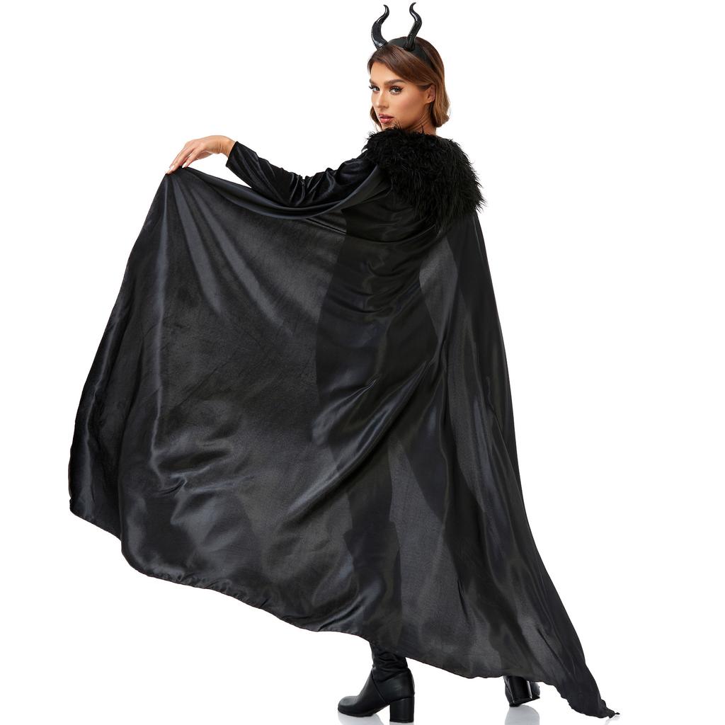 - New models, cape, cape, Sleeping Spell, Halloween costume, masquerade costume, Horn Wicked Girl