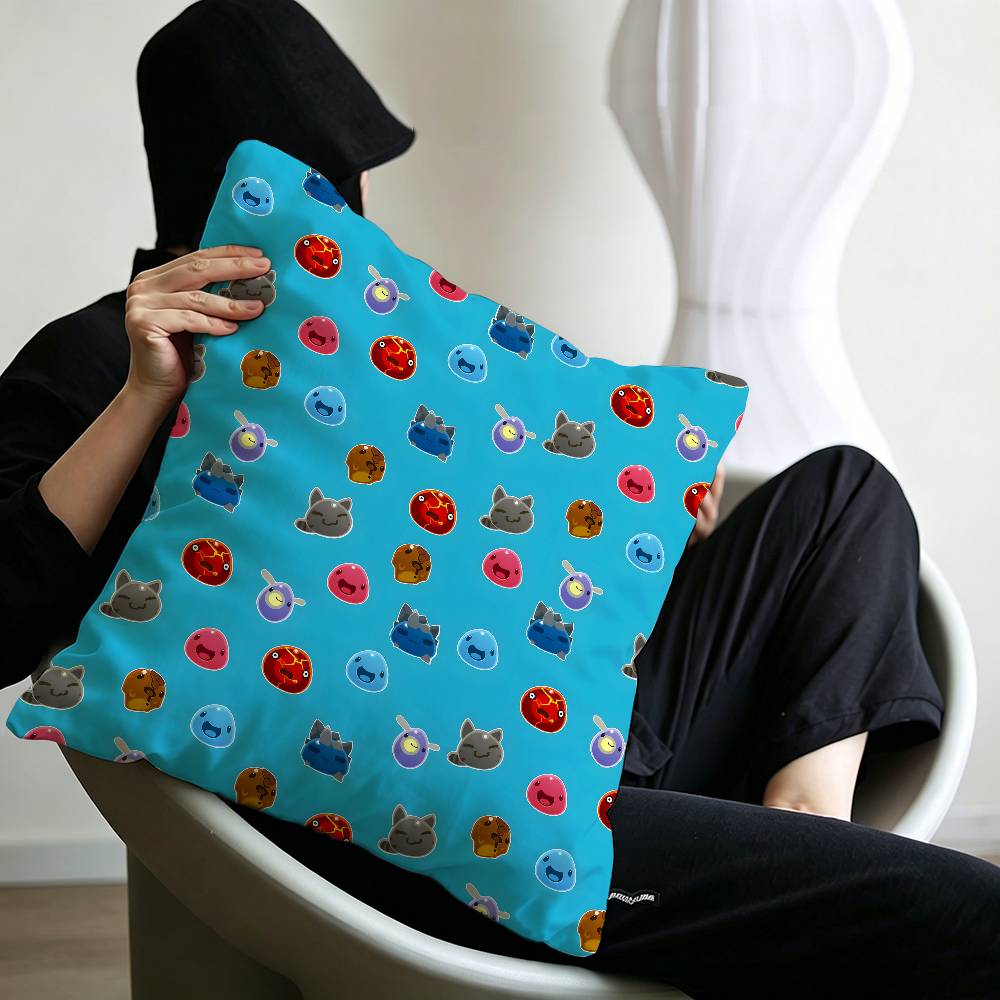 Dragon Quest Rocket Slime Personalized Pillow Cover Kids Bedroom Wild Party Decor Pillowcase Kid Birthday Shower Gift
