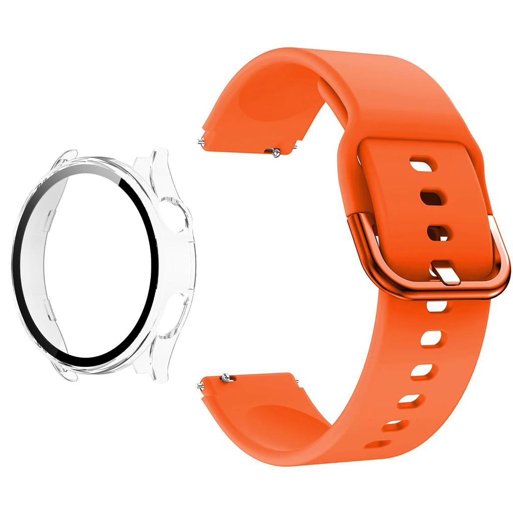 Silicone Strap & PC Case + Tempered Glass for Xiaomi Watch 5 Full Shell Screen Protector Bumper Cover Strap Smart Accessorie Set