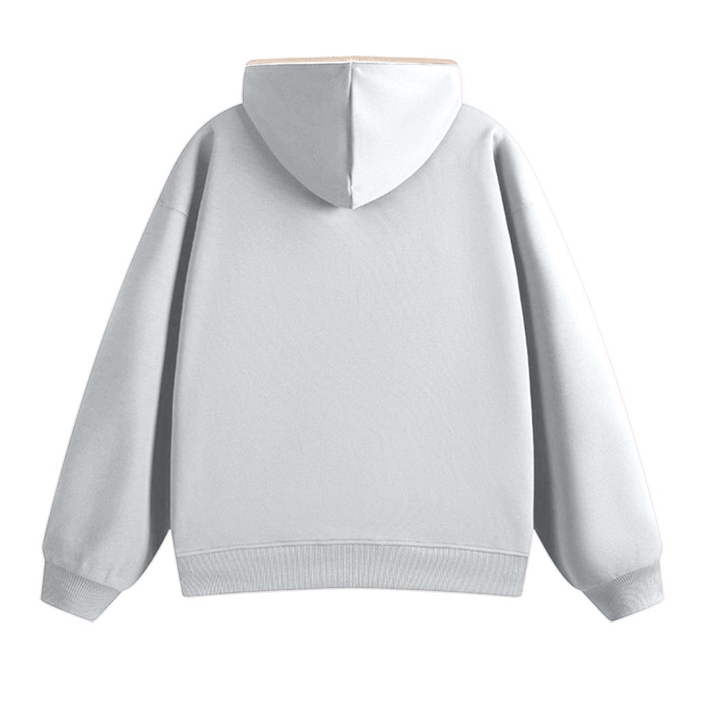 Sudadera con capucha casual para hombre, color liso, ligera, hombros caídos, para primavera y otoño