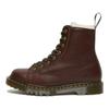 Dr. Martens Barton Wool Lined Leather Versatile Martin Boots Women Boots Red-Brown 26873264