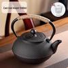 Handmade Uncoated Cast Iron Japanese Tea Pot - Retro Style Hearth Kettle for Brewing and Boiling Water