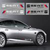 2 ks Samolepky na ozdobu karoserie auta Dveře Personalizované Sportovní samolepky pro Leon Alhambra FR Altea Ibiza Toledo Cordoba Arona 5 6 MII