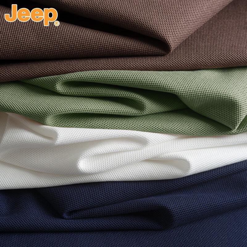 JEEP Men's Cotton-Feel Business Polo Shirt