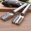 Fish Scaler Stainless Steel, Premium Fish Scale Remover Integrated Casting, Duty Sawtooth Fish Descaler Tool, Fishes Scaler Tool